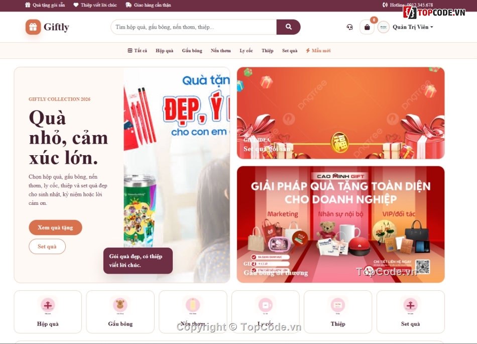 quà tặng,tặng,code bán quà tặng